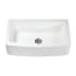 Kingston Brass Arcticstone 36" Farmhouse Single Basin Stone Composite Kitchen Sink with Basket Strainer Matte White