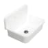 Kingston Brass Arcticstone 30" Drop In Single Basin Kitchen Sink with Backsplash Matte White