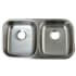 Kingston Brass Loft 32-1/4" Undermount Double Basin Stainless Steel Kitchen Sink Brushed Stainless Steel