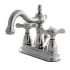 Kingston Brass Essex 1.2 GPM Centerset Bathroom Faucet with Pop-Up Drain Assembly Brushed Nickel