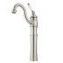 Kingston Brass Victorian 1.2 GPM Vessel Single Hole Bathroom Faucet Brushed Nickel