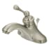 Kingston Brass Victorian 1.2 GPM Centerset Bathroom Faucet with Pop-up Drain Assembly Brushed Nickel