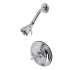 Kingston Brass Shower Only Trim Package with 1.8 GPM Single Function Shower Head Polished Chrome