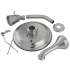 Kingston Brass Tub and Shower Trim Package with 1.8 GPM Multi Function Shower Head Brushed Nickel