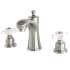 Kingston Brass Victorian 1.2 GPM Widespread Bathroom Faucet with Pop-Up Drain Assembly Brushed Nickel
