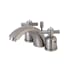 Kingston Brass Millennium 1.2 GPM Widespread Bathroom Faucet with Pop-Up Drain Assembly Brushed Nickel