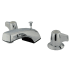 Kingston Brass Americana 1.2 GPM Widespread Bathroom Faucet with Pop-Up Drain Assembly Polished Chrome