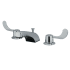 Kingston Brass Vista 1.2 GPM Widespread Bathroom Faucet with Pop-Up Drain Assembly Polished Chrome