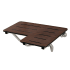Kingston Brass Adascape 28" x 21" Wall Mount Fold Down Shower Seat Dark Mahogany Wood Grain/Stainless Steel