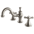 Kingston Brass Essex 1.2 GPM Widespread Bathroom Faucet with Pop-Up Drain Assembly Brushed Nickel