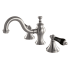 Kingston Brass Duchess 1.2 GPM Widespread Bathroom Faucet with Pop-Up Drain Assembly Brushed Nickel
