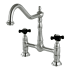 Kingston Brass Duchess 1.8 GPM Widespread Bridge Kitchen Faucet - Includes Escutcheon Brushed Nickel