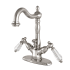 Kingston Brass Wilshire 1.2 GPM Single Hole Bathroom Faucet with Pop-Up Drain Assembly Brushed Nickel