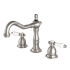 Kingston Brass Bel-Air 1.2 GPM Widespread Bathroom Faucet with Pop-Up Drain Assembly Brushed Nickel
