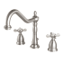 Kingston Brass Essex 1.2 GPM Widespread Bathroom Faucet with Pop-Up Drain Assembly Brushed Nickel