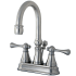 Kingston Brass Restoration 1.2 GPM Centerset Bathroom Faucet with Pop-Up Drain Assembly Brushed Nickel