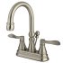 Kingston Brass NuFrench 1.2 GPM Centerset Bathroom Faucet with Pop-Up Drain Assembly Brushed Nickel