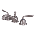 Kingston Brass Silver Sage 1.2 GPM Widespread Bathroom Faucet with Pop-Up Drain Assembly Brushed Nickel