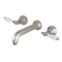 Kingston Brass Metropolitan 1.2 GPM Wall Mounted Widespread Bathroom Faucet Brushed Nickel
