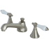 Kingston Brass 1.2 GPM Widespread Bathroom Faucet with Pop-Up Drain Assembly Brushed Nickel