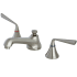 Kingston Brass 1.2 GPM Widespread Bathroom Faucet with Pop-Up Drain Assembly Brushed Nickel