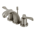 Kingston Brass NuWave 1.2 GPM Widespread Bathroom Faucet with Pop-Up Drain Assembly Brushed Nickel