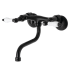 Kingston Brass Kingston 1.2 GPM Wall Mounted Widespread Bathroom Faucet Matte Black