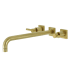 Kingston Brass Concord Wall Mounted Roman Tub Filler Brushed Brass