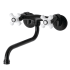 Kingston Brass Kingston 1.2 GPM Wall Mounted Widespread Bathroom Faucet Matte Black