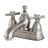 Kingston Brass Essex 1.2 GPM Centerset Bathroom Faucet with Pop-Up Drain Assembly Brushed Nickel