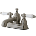 Kingston Brass English Country 1.2 GPM Centerset Bathroom Faucet with Pop-Up Drain Assembly Brushed Nickel