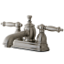 Kingston Brass Templeton 1.2 GPM Centerset Bathroom Faucet with Pop-Up Drain Assembly Brushed Nickel