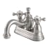 Kingston Brass English Country 1.2 GPM Centerset Bathroom Faucet with Pop-Up Drain Assembly Brushed Nickel