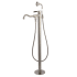 Kingston Brass Kaiser Floor Mounted Tub Filler – Includes Hand Shower Brushed Nickel