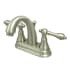 Kingston Brass English Vintage 1.2 GPM Centerset Bathroom Faucet with Pop-Up Drain Assembly Brushed Nickel