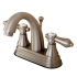 Kingston Brass 1.2 GPM Centerset Bathroom Faucet with Pop-Up Drain Assembly Brushed Nickel