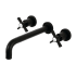 Kingston Brass Millennium Wall Mounted Roman Tub Filler Matte Black
