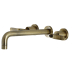 Kingston Brass Whitaker Wall Mounted Tub Filler Antique Brass