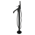 Kingston Brass Paris Floor Mounted Tub Filler with Built-In Diverter – Includes Hand Shower Matte Black