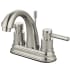 Kingston Brass Concord 1.2 GPM Centerset Bathroom Faucet with Pop-Up Drain Assembly Brushed Nickel