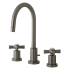 Kingston Brass Millennium 1.2 GPM Widespread Bathroom Faucet with Pop-Up Drain Assembly Brushed Nickel