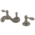 Kingston Brass English Vintage 1.2 GPM Widespread Bathroom Faucet with Pop-Up Drain Assembly Brushed Nickel
