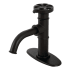 Kingston Brass Belknap 1.2 GPM Deck Mounted Single Hole Bathroom Faucet with Pop-Up Drain Assembly - Includes Escutcheon Matte Black