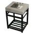 Kingston Brass Kingston Commercial 25" Wide Console Sink Set Brushed / Matte Black