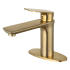 Kingston Brass Frankfurt 1.2 GPM Single Hole Bathroom Faucet with Pop-Up Drain Assembly Brushed Brass