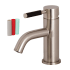 Kingston Brass Kaiser 1.2 GPM Single Hole Bathroom Faucet with Pop-Up Drain Assembly Brushed Nickel