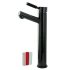 Kingston Brass Water Onyx 1.2 GPM Single Hole Bathroom Faucet Black Onyx