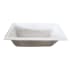 Kingston Brass Aqua Eden 60" Drop In Acrylic Soaking Tub with Left Drain White