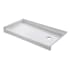 Kingston Brass Bonaire 60" x 32" Rectangular Shower Base with Single Threshold Right Drain White