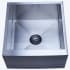 Kingston Brass Denver 21" Farmhouse Single Basin Stainless Steel Kitchen Sink with Basket Strainer Brushed Nickel